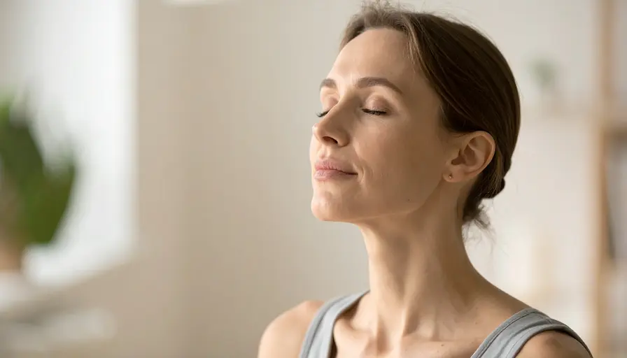 Mujer practicando liberación emocional representando la sección sustento científico.