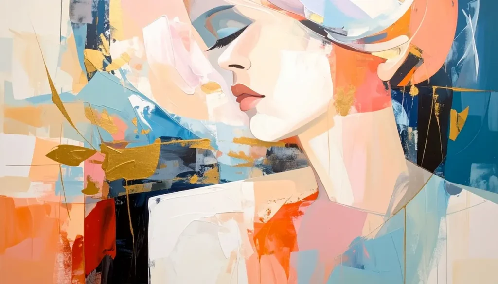 Ilustración artística de una mujer en un estado de calma, que representa la pregunta ¿La Ansiedad Provoca Mareos? y las sensaciones físicas relacionadas.