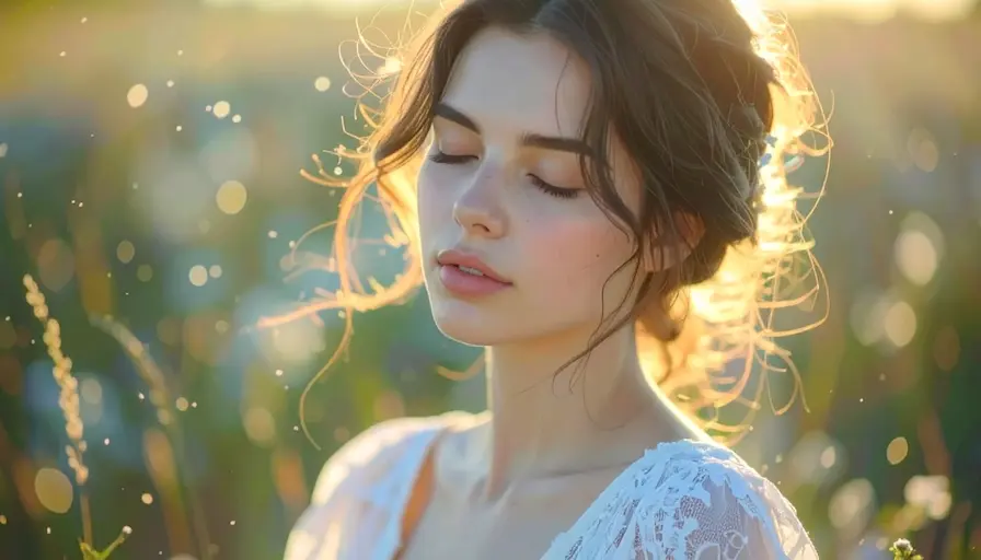 ¿La ansiedad provoca mareos? Mujer con ojos cerrados con apariencia de mareo.