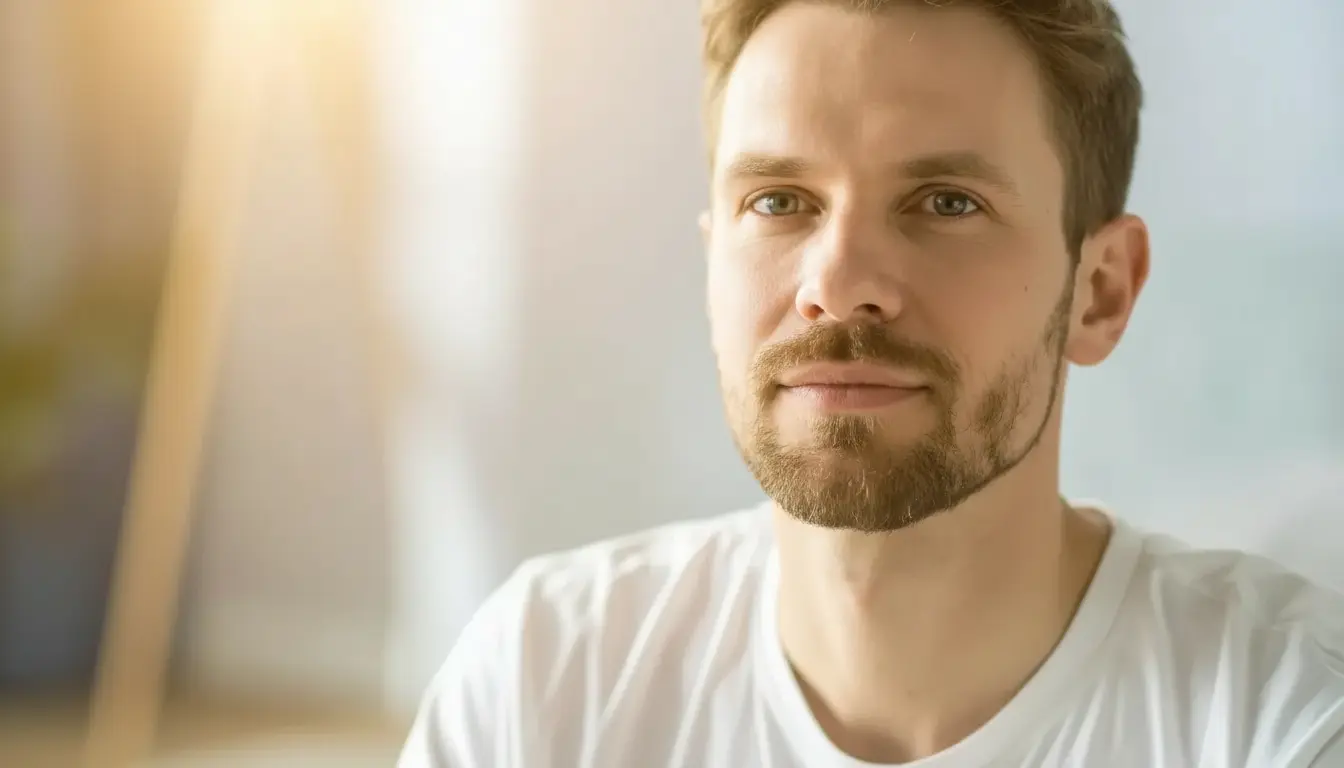 Persona adulta en calma y atención consciente, representando el curso taller de TDAH y mindfulness en adultos